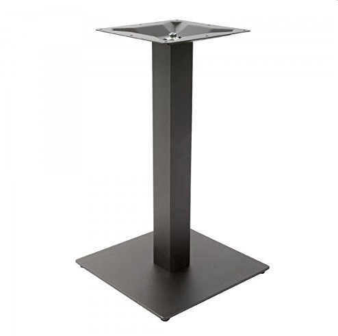 Veggimoebel Tischgestell Schwarz – Modell TBC311S – Metall, Höhe 72 cm, Bodenplatte 40x40 cm, 15 kg, für Tischplatten bis max. 80x80 cm
