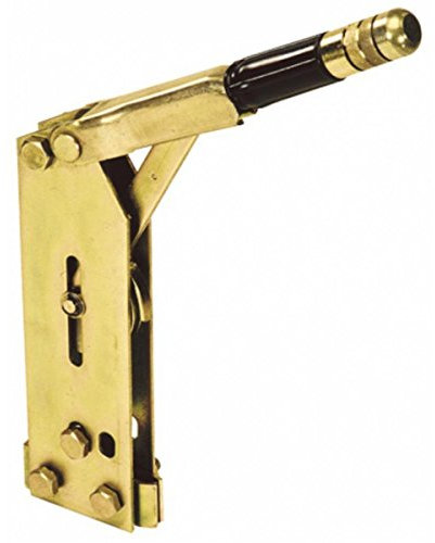 AMA Leva Freno a Mano per Muletti in Acciaio con Carrucola – Lunghezza Totale 460 mm, Forza Massima 200 N, Cavo 3000 N, Made in Italy