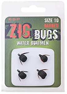 ESP Zig bugs water boatmen size 10 barbed