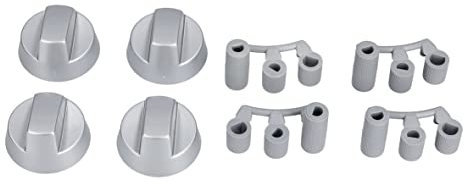 Set di manopole girevoli, diametro 41 mm, con adattatori, universali, per piano cottura di tutte le marche, 16 pezzi