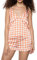IVYREVEL Damen d Ring Shoulder Top, Mehrfarbig (Orange Pepita Print 341), (Herstellergröße: 38)