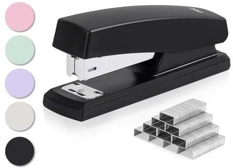 deli Stapler, Desktop Staplers with 640 Staples, Office Stapler,25 Sheet Capacity, Black