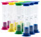 Srenta Sanduhr, 8,9 cm, bunt, 2-Minuten-Glasröhre, Mini-Sandglas, Sanduhr, Timer, 24 Stück