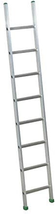 Scala Industriale da Appoggio Semplice Singola ALLUMINIO Ultra Leggera (GRADINI: 8 - MAX MT. 2.5)