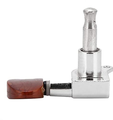 Alomejor Akustikgitarren Mechaniken Stimmwirbel für Akustikgitarren Mechaniken 3R 3L Chrom