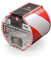 Target C13RB33100 Signalband, selbstklebend, 33 m x 100 mm, Markierung, Gefahr, Boden, Rot und Weiß