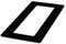 kekef Acrylglas Dekorrahmen hochglanz schwarz 1fach 2fach 3fach 4fach Tapetenschutz Wandschutz für Lichtschalter und Steckdosen (schwarz 3-fach)