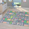 TT Home Kinderzimmerteppich Teppich Junge Mädchen Kinderteppich Baby rutschfest Straße, Farbe: Grau 4, Größe:120x160 cm