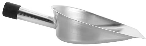 Recogedor De Mano Cuchara De Hielo De Metal Limpiador De Pisos Pala De Cubitos De Hielo Cuchara Utilitaria De Metal Mascota Cubos De Hielo Pala De Comida Acero Inoxidable Oficina