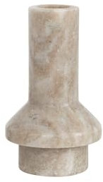 Bloomingville Marmor-Kegelhalter Kerzenhalter, beige, 4.5