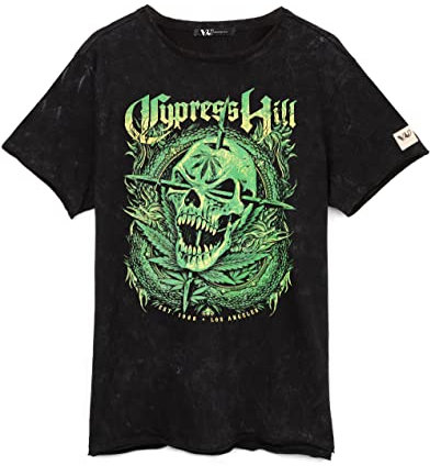 Cypress Hill T-Shirt for Men & Women | Unisex Black Short Sleeve Skull Band Logo Tee | Music CD Clothing Gifts Merchandise Medium