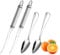 Klyuqoz Lot de 2 couteaux à pamplemousse, couteau à pamplemousse incurvé dentelé en acier inoxydable, gadget de cuisine pour agrumes