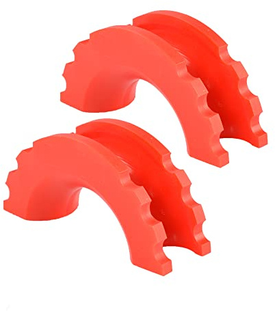 ROCKFOXX 2er Set für 5/8 Zoll Schäkel Dämpfer Rot Isolatoren Gummi Schutz