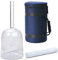 KEMNGO 6 Inch F Note Handheld Clear Crystal Singing Bowl, Handle Quartz Singing Bowl with Carry Case and Suede Mallet (Size : F Note)