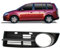 DM Autoteile 101051 Nebelscheinwerfer Gitter Blende vorne links kompatibel für VW Touran 1T1 1T2 Bj. 2003-2006