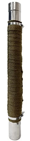 TAISOCA Campingofen-Rohrwickel, feuerfestes Schornstein-Gurtband, 10 m, verbrühungssicher, Ofenrohrwickel, feuerfeste Rohrumwicklung für Zelt (10 m)