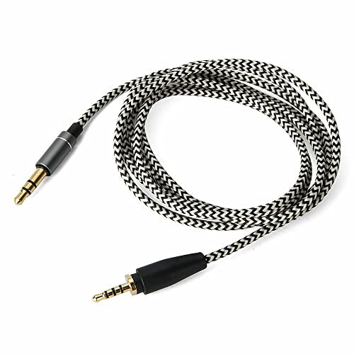 NATEFEMIN Durable 120CM Replacement Audio Nylon Headphone Cable For Sennheiser Urbanite Headphone Accessory