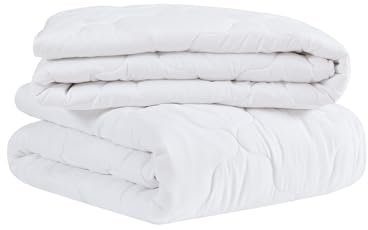 Degrees of Comfort Bettdecke 200x220 2er Set 4 Jahreszeiten-Sommer Bettdecke zum Knöpfen 2teilig Set 200x220cm, dünne leicht 150gsm Sommerdecke und 350gsm Ganzjahresdecke