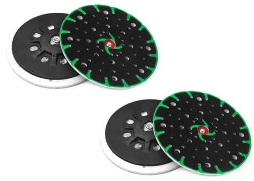 2x Trade-Shop Klett Schleifteller/Stützteller weich 150mm kompatibel mit Festool ETS 150/3 EQ, ETS 150/5 EQ, ETS EC 150/3 EQ, ETS EC 150/5 EQ, WTS 150/7
