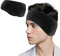 WLLHYF Cache-oreilles en polaire pour homme et femme - Cache-oreilles pour course à pied, yoga, ski, équitation (noir)