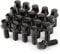 GAsuppply 20 Pernos de rueda | M12x1,5x28mm | Asiento Cónico HEX 17mm | Compatible con BMW, Audi, VW, Skoda, Opel, Seat (Cromo)