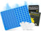 Backmatte Hundekekse Backform,Backmatten für Hundeleckerli Leckerli Backmatte für Hunde,Mini Hundeknochen und Fußabdruck Form,BPA Freie(Blau)
