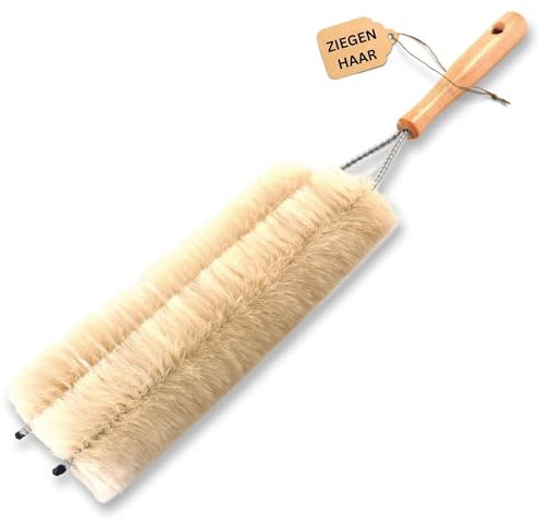 Novaliv Jalousienbürste Jalousien Rolladenbürste Rollo Reinigungsbürste 47x14cm IDEAL auch als Heizung Reinigungsbürste 2-Fach Gabel Jalousien-Staubwedel dustoff Rollladen reinigen