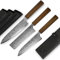 REDSALT® 3er SET セットSPG2 Gyuto Santoku Nakiri Damaststahl handgefertigt in Japan | HRC 62+ Profi Kochmesser 65 Lagen Damast Klinge rostfrei | Chefmesser Küchenmesser Damastmesser