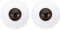 PATIKIL 30mm Faux Yeux, 1 Paires Yeux Acryliques Réalistes Demi-Globes en Plastique Accessoires d'Halloween Artisanat d'Art, Marron Foncé