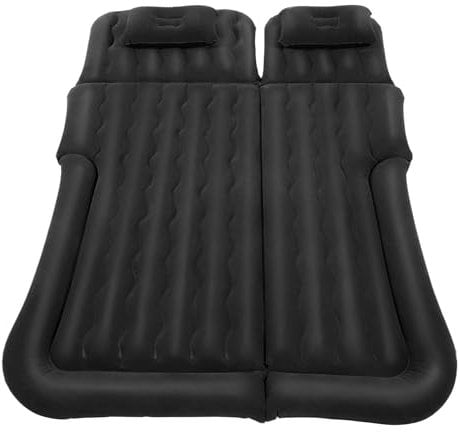 MINRS Auto Matratze 120 x 170 cm Luftmatratze Selbstaufblasend mit Luftpumpe und Kissen wasserdichte Tragbare Aufblasbare Matratze für Reisen Camping Outdoor Aktivitäten Schwarz