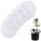 5pcs 2 Gallon Paint Filter Bags, White Nylon Bucket Strainer with Elastic Top Opening Fine Mesh Filter Bag Paint & Liquid Strainer for Paint Gardening