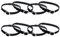 COMNICO 4 Pairs Women's Detachable Shoe Straps, PU Leather Ankle Straps Belt Band Adjustable Lady High Heels Anti-loose Shoelaces Accessories with Buckle for Holding Loose high Heels Pumps(Black)