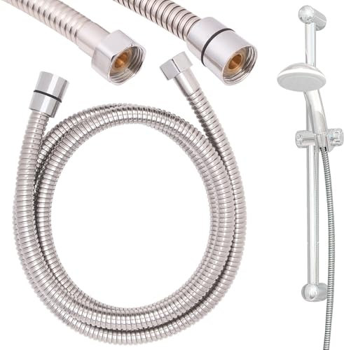 BadeStern Brauseschlauch: Edelstahl-Duschschlauch mit Verdrehschutz, 1,5 Meter (Duschkopfschlauch, Wasserschlauch für Dusche, Duschkopf)