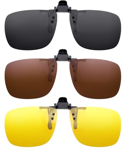 EyeOrion metallram kant polariserade glas fästbara solglasögon-3C