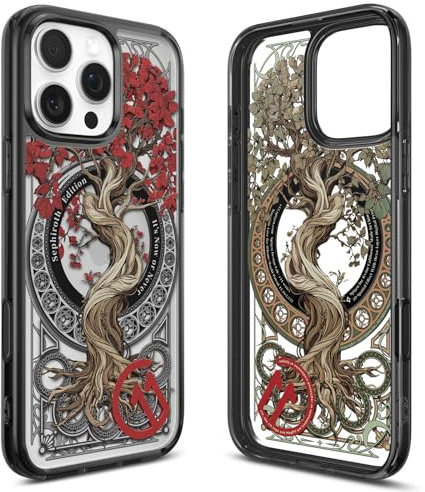 Spigen iPhone 16 Pro Max Hülle Ultra Hybrid T MagFit [c11 Series Sephiroth Edition] [Camera Control Button] [3D-Raumeffekt durch Hexa Layer Druck] Kompatibel mit MagSafe Zubehör -Sephiroth