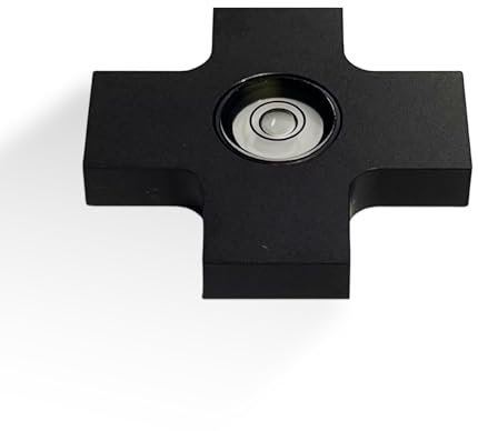 Stahl Präzisionslibellen Kreuzwasserwaage – Kompakte & robuste Wasserwaage – Mini Wasserwaage zum präzisen Ausrichten von Gegenständen, Maschinen & Anhängern – Made in Germany