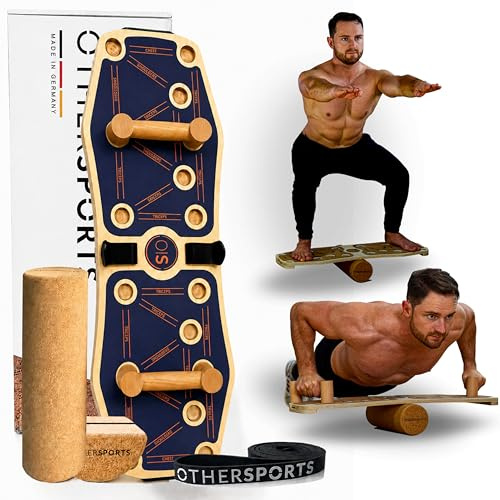 OTHERSPORTS Sportboard 4 - Gleichgewichtstrainer für mehr Kraft & Gesundheit – Effektives Balance Training Equipment für zuhause – Platzsparendes Trainingsgerät