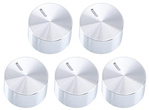 LALAFINA Aluminium Alloy Burner Control Knob Burner Knob for Gas Hob Cooker Stove Oven Range Repair Replacement Easy Install 5Pcs