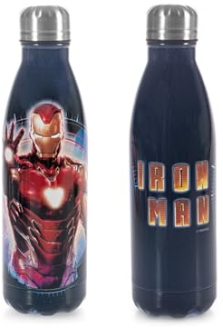 H&H Thermo-Flasche für Kinder und Erwachsene, Edelstahl-Trinkflasche Ironman Truepower - 0,5L, Thermische Isolierung, Einzigartiges Design, Perfekt für Sport und Freizeit, Ideales Geschenk