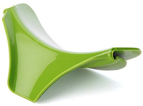 Coque en silicone Snap et fatigue Poêle Passoire pour bec verseur à enfiler Mess gratuit pour casseroles, poêles et bols (lot de 2, Vert)