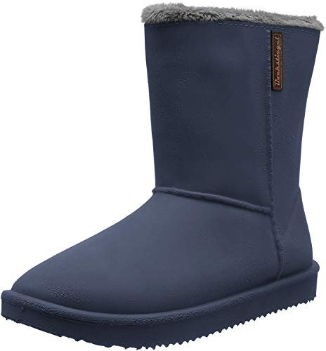 Bockstiegel Damen Gummistiefel Vanessa Warmfutter im Boot -Design, Blau, 38 EU