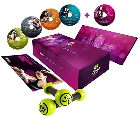 ZUMBA FITNESS EXHILARATE - PACK 4 DVD + 1 BONUS + 2 ALTERES + GUIDE NUTRITION