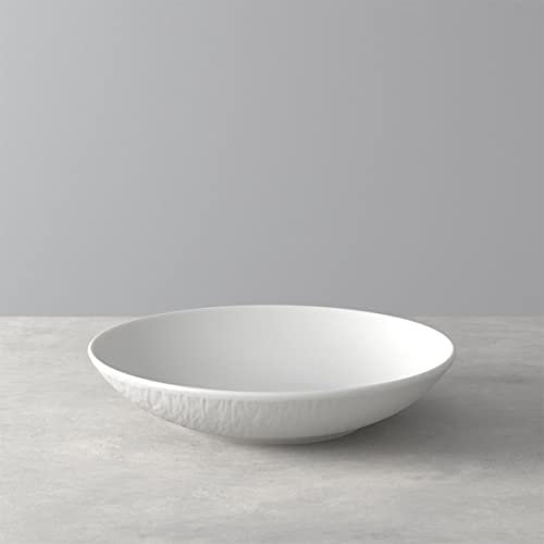 Villeroy & Boch - Manufacture Rock Weiß Schale, 6 Stück, 23,5 cm, Premium Porzellan, Weiß, 10-4240-2536-6
