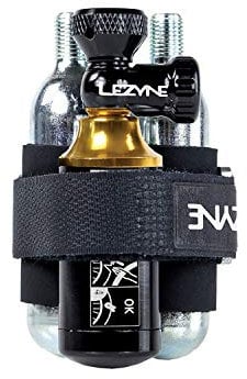 LEZYNE Accessorio Kit Riparazione tubeless CO2 Blaster Unisex Adulto, Nero, Head + (2) 20g Cartridges