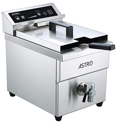 Astro Friteuse à Induction Professionnelle 8 L - 3500 W - Robinet de Vidange