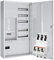 WITTKOWARE Komplett-Zählerschrank, 1x 3-Punkt Zählerplatz, Verteilerfeld/APZ, mit Hauptsicherungsautomat (SLS) 50A