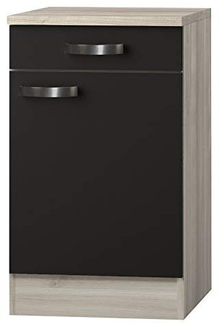 OPTIFIT Kult Küchen-Unterschrank incl. ARBEITSPLATTE »Faro«, grau, 50 cm breit, U506-9+KUFR