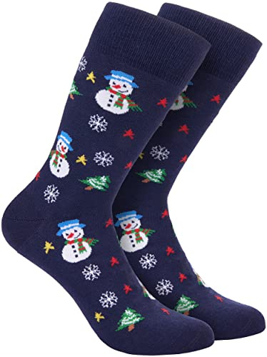 BRUBAKER Weihnachtssocken für Damen und Herren - Weihnachtsmotive | Unisex Bunte Kuschelsocken für die Weihnachtszeit - Lustige Socken Baumwolle - Geschenk Weihnachten