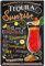 schilderkreis24 - Blechschilder Cocktail Rezept Tequila Sunrise Deko Metallschild Schild für alle Bar Theke oder Pub Besitzer Geschenk zum Geburtstag oder Weihnachten 20x30 cm