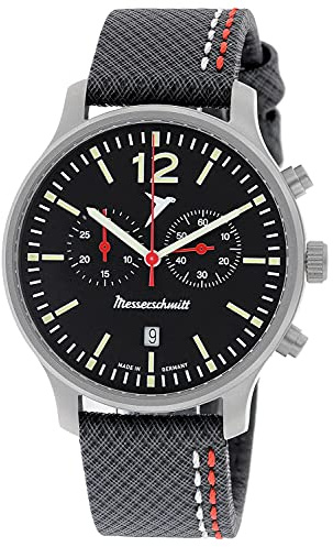 Messerschmitt Herren-Chronograph Fliegeruhr mit Neoprenband ME5021-42L